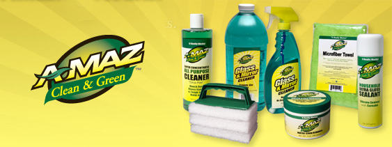 A-MAZ Glass and Mirror Cleaner in D.K. Boos Glass